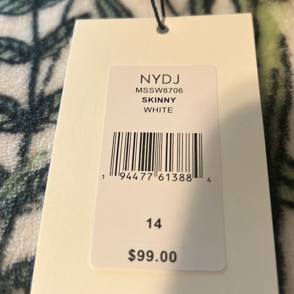NWT NYDJ Women's White Skinny stretch Jeans - Picture 10 of 15